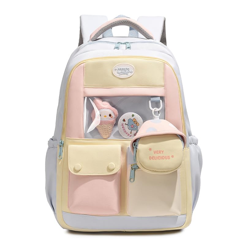 preptep Backpack for Girls with Accessories Laptop Cute Bookbags 16 Inch Kawaii Kids Elementary Middle High School Bag College Travel Daypack Gifts for Teenage Women Students-picture-40