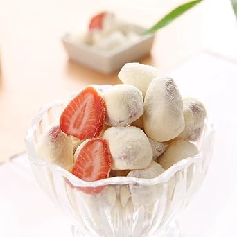 Milky Strawberry Balls, 100g/3.53oz Essential Snacks Delicious Snacks Pastry Milk Snacks Shipping from California, U.S.