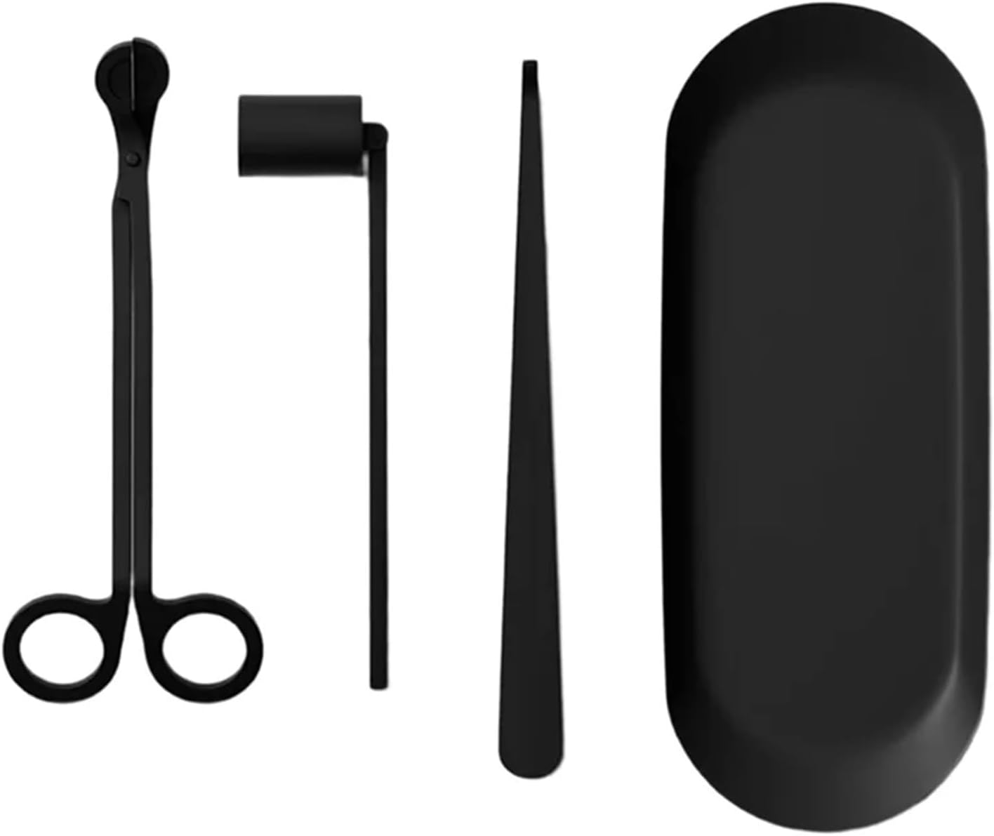Candle Snuffer Set A84E-Candle Care Kit with Hook and Snuffer, Wick Trimmer, 4-Piece Set Candle Maintenance