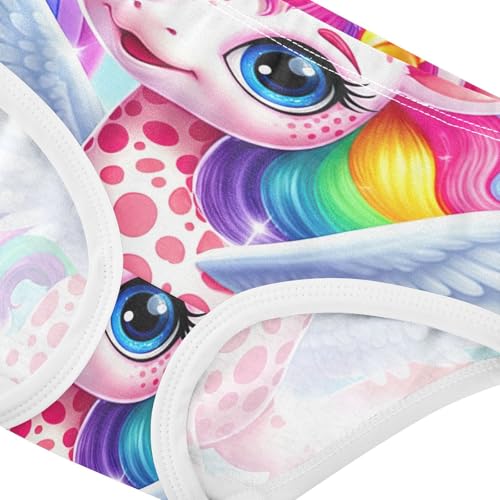 Stylish Toddler Underwear Custom 2t Cotton Little Girl Panties Cute Colorful Unicorn Rainbow Briefs Undies Kids4
