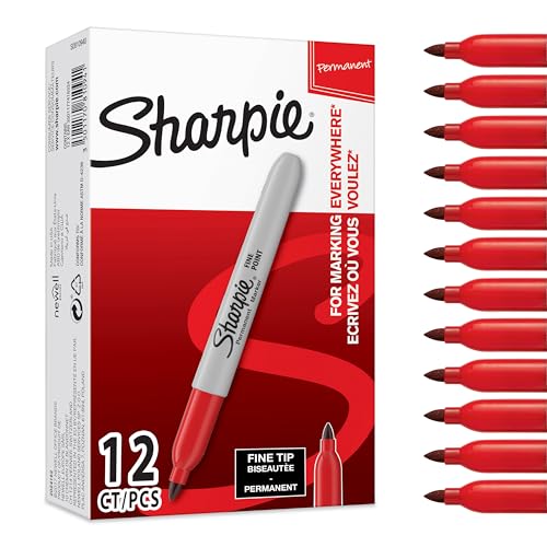 PAPERMATE SHARPIE FINE MARKER RED