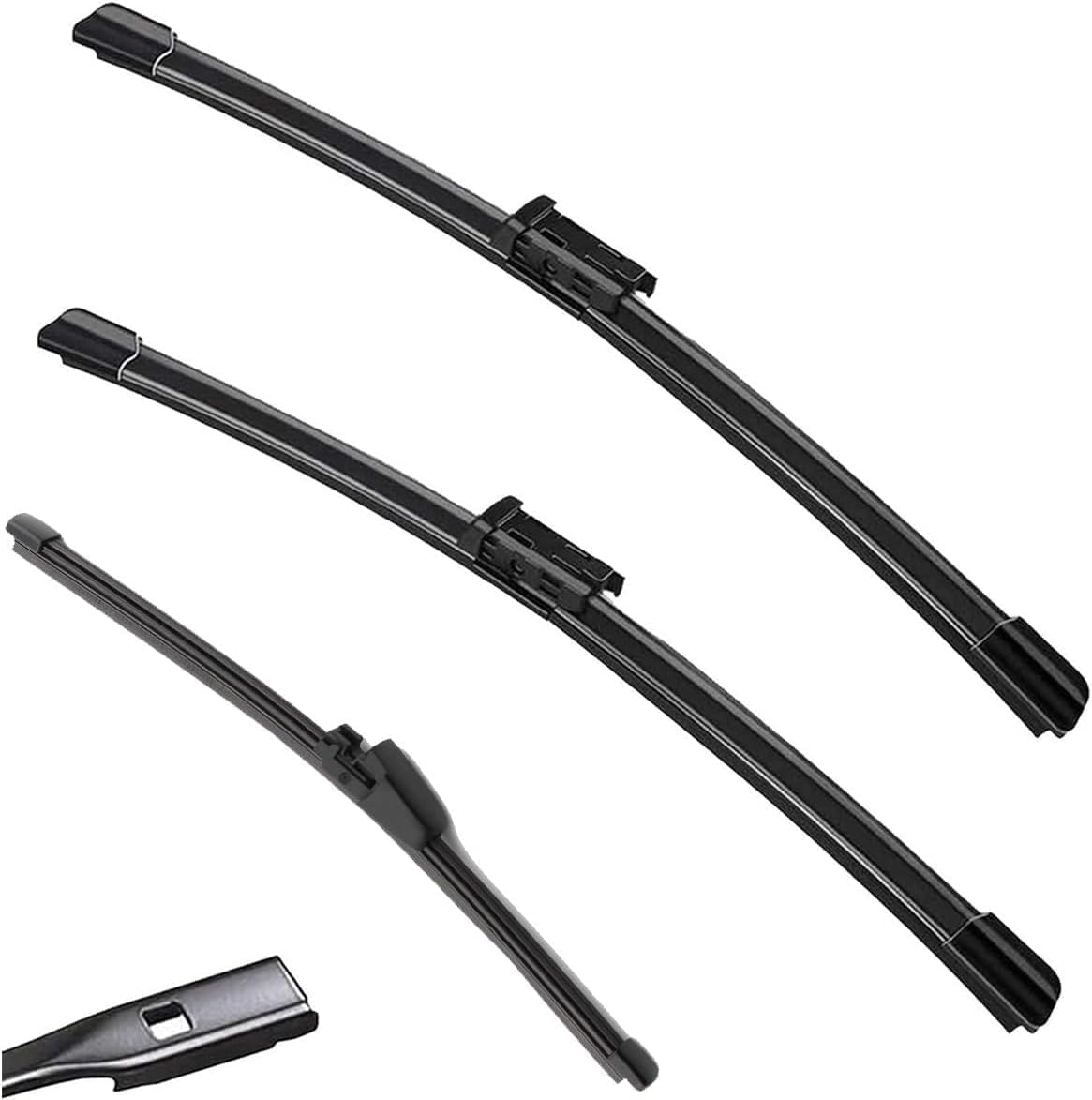 liufangfc Wiper Blades Front & Rear for VW Passat B7 2012-2015,Windscreen Wipers Hybrid – Lasts 2 Years, Silent & Streak-Free – 5-Min DIY Install