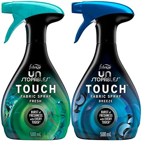 Febreze Unstopables Touch Fabric Spray and Odor Fighter, Fresh & Breeze, 16.9 oz, Pack of 2 Febreze Unstopables Touch Fabric Spray and Odor Fighter, Fresh & Breeze, 16.9 oz, Pack of 2
