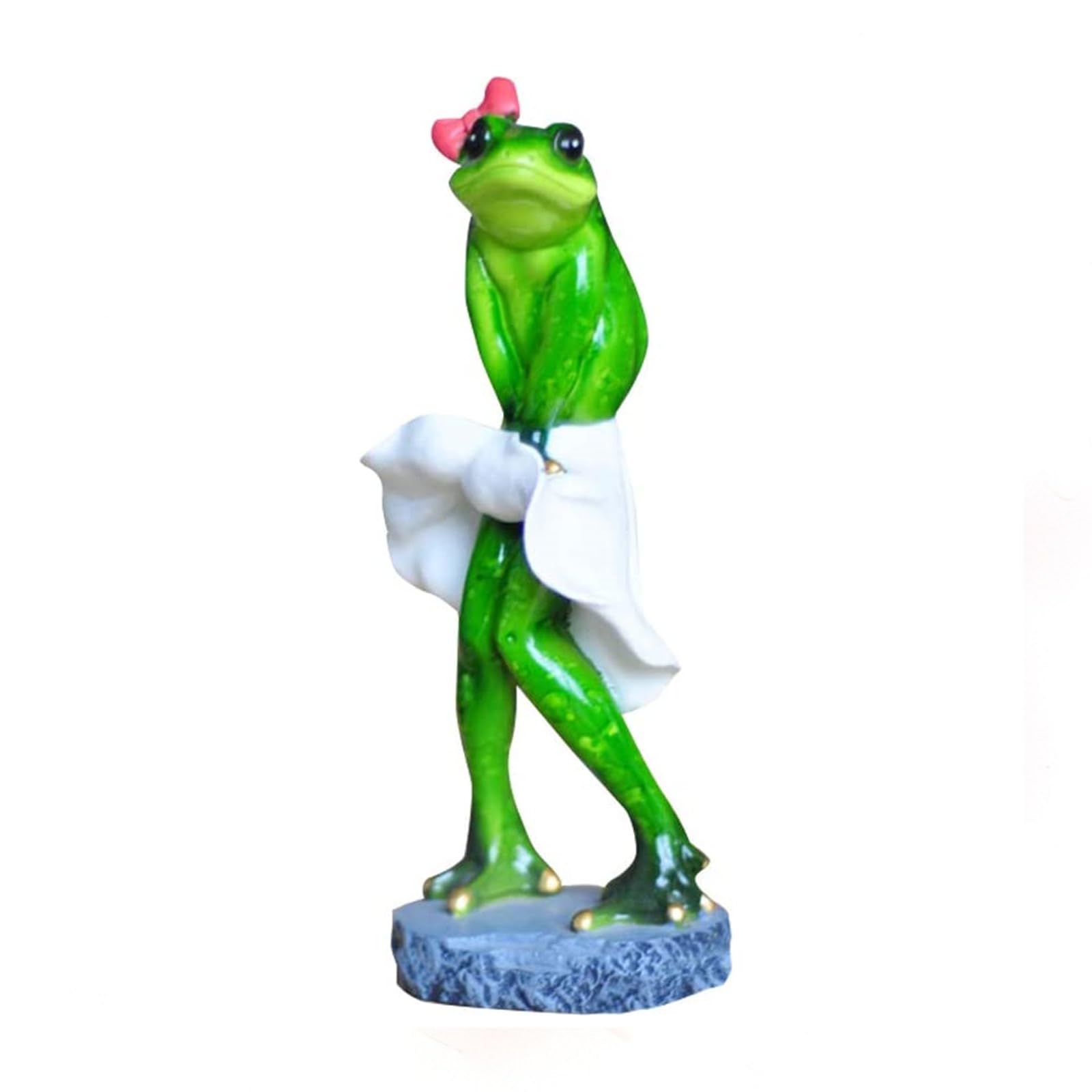 Amazon.co.jp: Queemie セクシーモンローポーズカエル樹脂像、キュート