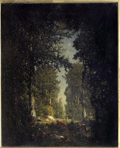 Tableau impression toile pour habiller un mur vide, art mural classique Rousseau 60x90cm