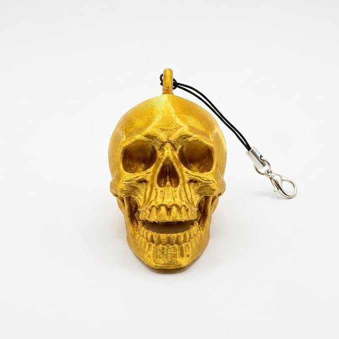 Skull Keychain with Lobster Clasp and Cord | Plastic : Amazon.in