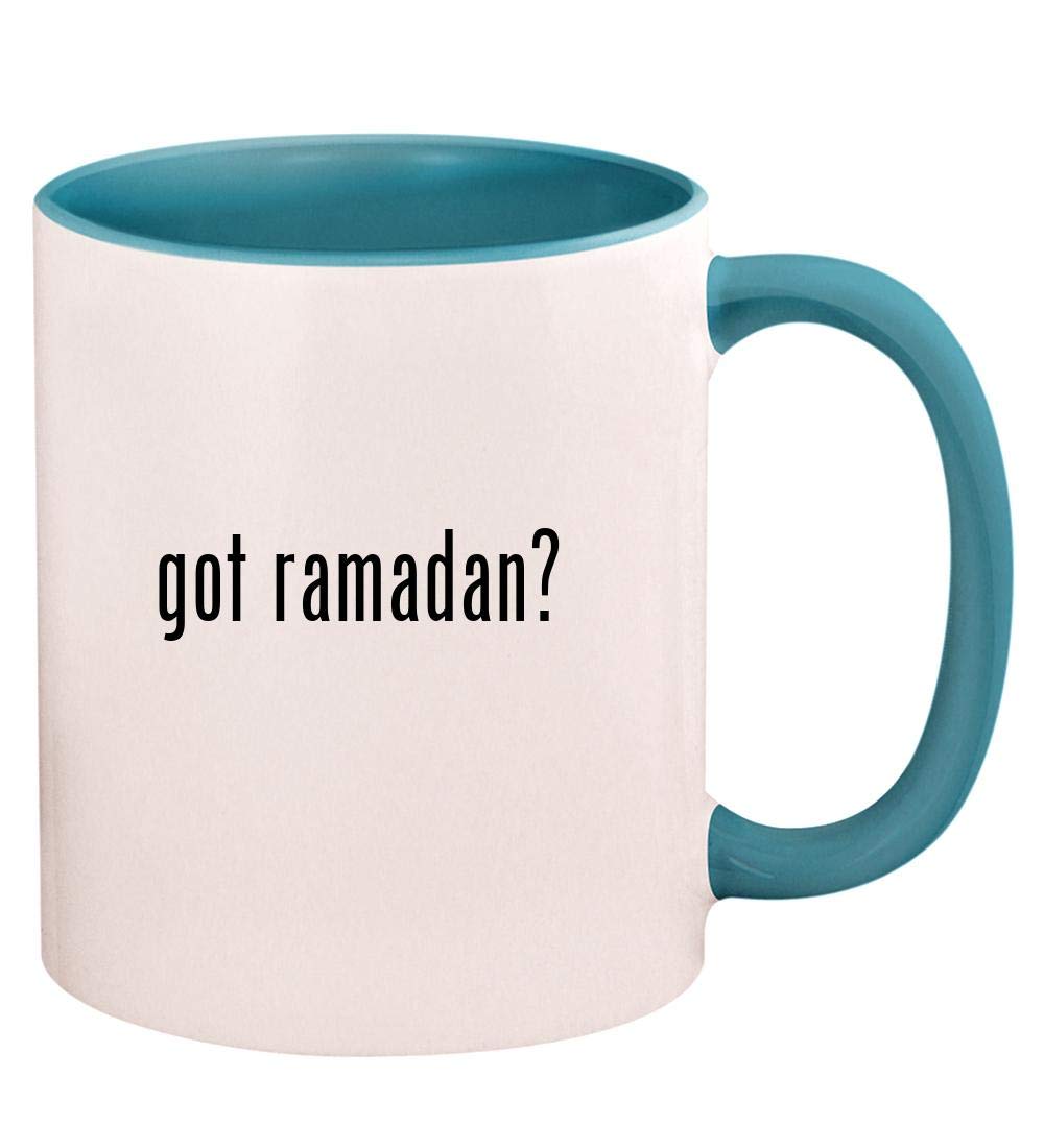 got ramadan? - 11oz Ceramic Colored Handle and Inside Coffee Mug Cup, Light Blue