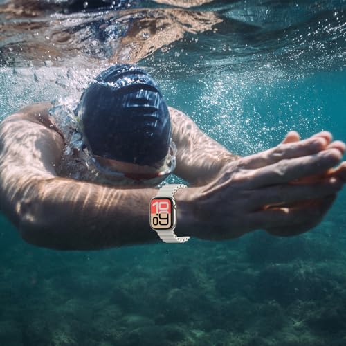 Ocean Solo Loop Bands Compatible with Apple Watch Band for Women Men 38mm 40mm 41mm 42mm, Soft Silicone Waterproof Stretchy Strap for iWatch Series 11 10 9 8 7 6 5 4 3 SE - image 8