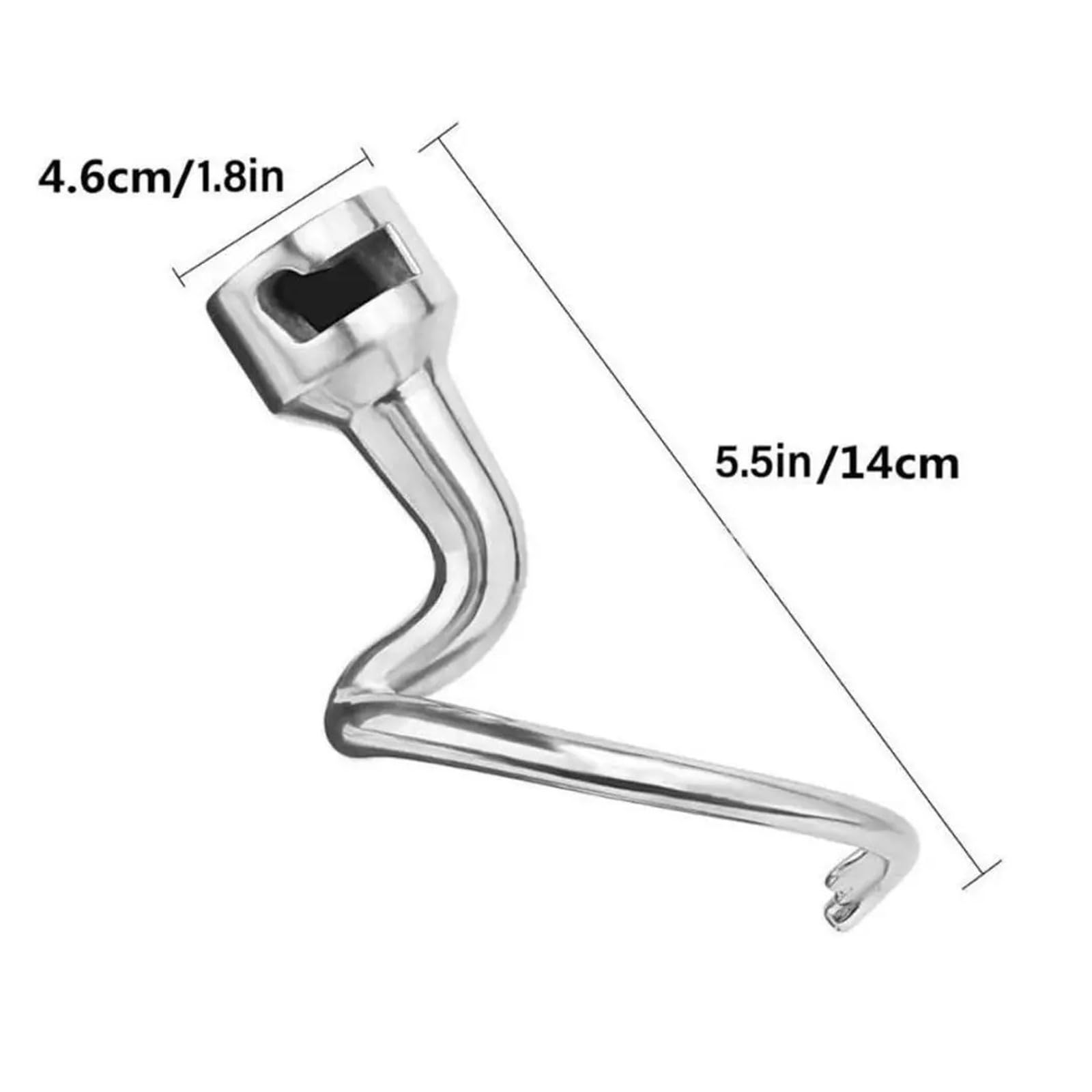 Attacco for Gancio for Impastare In Acciaio Inossidabile, Compatibile Con KitchenAid, Strumenti for Miscelare Farina E Robot Da Cucina, for Uso Domestico Di Medie Dimensioni