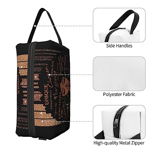 African Girl Large Makeup Bag Zipper Pouch Travel Cosmetic Organizer for Women Waterproof Makeup Bag Zipper Pouch3