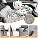 Dog Car Seat, Portable Pet Seat, Elevated Dog Car Seat with Detachable Washable Cover, Travel Safety Pet Car Seat Dog Car Carrier for Travel Outdoor Activities