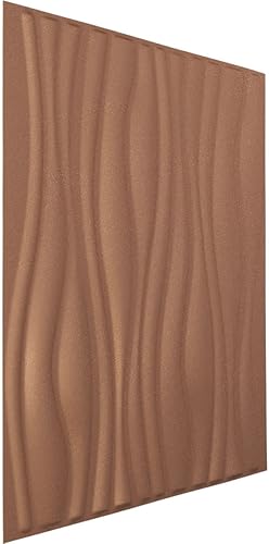 Miniatura 2 de Ekena Millwork 19 58 pulgadas de ancho x 19 58 pulgadas de alto Leandros EnduraWall Panel decorativo de pared 3D, cobre envejecido (cubre 2.67 pies