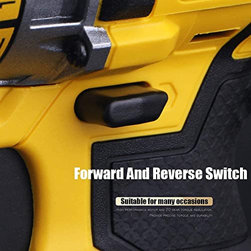 QHYXT Akku-Bohrschrauber, Elektroschrauber, 18 V Akku-Schrauber, Multifunktions-Schlagbohrmaschine, 2,0 Ah, Lithium-Ionen-Akkus, selbstspannendes Metallfutter, 13 mm, 2 Geschwindigkeiten, 23 + 1, – Bild 5