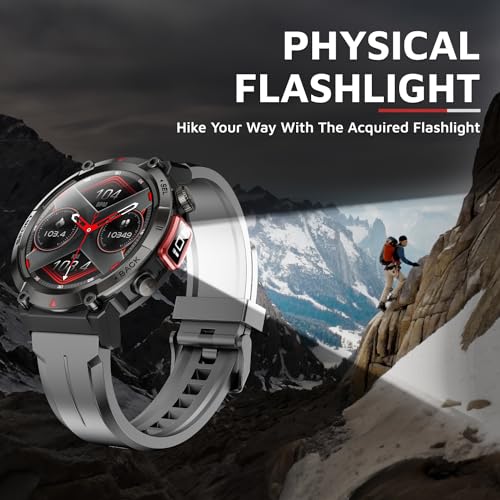 Image of Cult Ranger XR1-1.43 inch AMOLED Display,Outdoor Rugged Smartwatch for Men, Bluetooth Calling, 8 Days Battery, Continous Heart Rate,100+ Sports Mode, Live Cricket Score, Built-in Flashlight, Free Strap