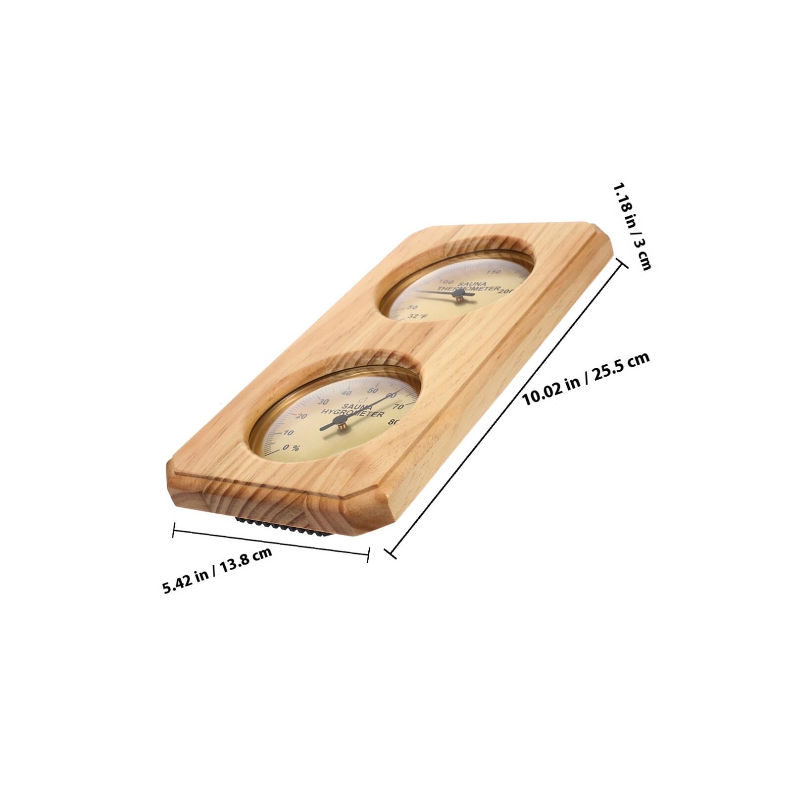 Termómetro Higrómetro de Pared para Sauna, Doble Escala Mecánica