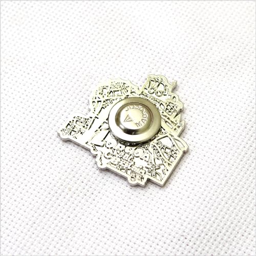 Image of Awesome Pattern Studio Needle Minder Set - London Magnetic Needle Minder + 2 Needle Threaders + Crane Scissors. Enamel Pin for Cross Stitch, Embroidery and Craft