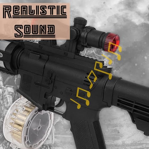 Image of Toyzone Toy Gun | Pretend & Play Gun | Flash Sound | Dynamic Movement | Movable Bullet | Removable Stand & Cassette | Gun for Kids | for 3+ Years (AK 87)