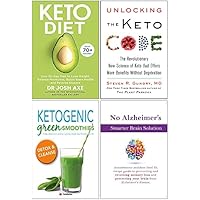 Keto Diet, Unlocking the Keto Code [Hardcover], Ketogenic Green Smoothies, No Alzheimer's Smarter Brain Keto Solution 4 Books Collection Set