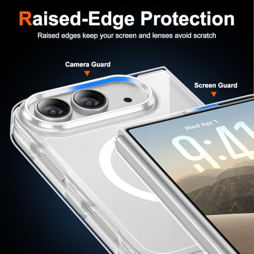 Temdan Magnetic for iPhone Duo Case Compatible with Magsafe Clear - image 6