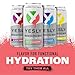 Yesly Functional Water, Kiwi Strawberry, Naturally Flavored Still Water with Electrolytes, Magnesium, Potassium, Vitamin C, B6 & B12, Zero Sugar, No Artificial Sweeteners, 16 Fl Oz Cans, 12 Pack