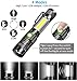 Vnina Rechargeable Tactical Flashlight, USB Magnetic Flashlights with COB Flash Light - 4 Models, Zoomable, Waterproof, LED Tactical Flashlight High Lumen Bright for Indoor Outdoor Camping 2 Pack