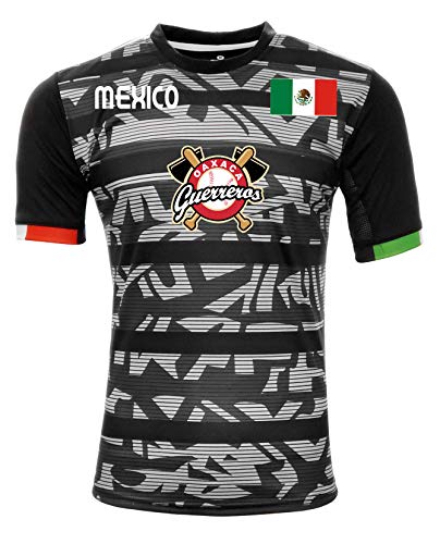 Jersey Mexico Guerreros de Oaxaca 100% Polyester BlackGrey_Made in Mexico (XXX-Large)