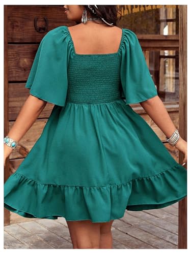 Image of Verdusa Women's Plus Size Western Boho Floral Dress Cowgirl Country Concert Vacation Outfits Flowy Summer Dresses
