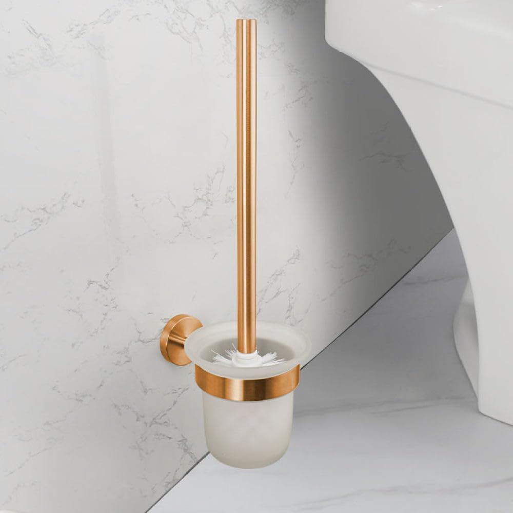 Accesorios de baño de Oro Rosa Cepillado, Soporte para Papel higiénico, toallero, Ganchos para Barra, Soporte para Cepillo de Dientes de Acero Inoxidable, Soporte para Cepillo de baño