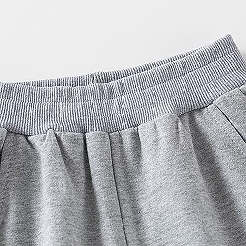 Toddler Boys Spring Sweatpants Solid Color Active Jogger Pants Kids Elastic Waist Pull on Pants with Pockets3