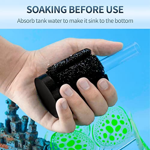 Image of Pawfly Aquarium Sponge Filter, Small Fish Foam Filter with Tubing Suction Cup Check Valve Connector and Control Valve Accessories for Betta Fry Shrimp Tiny Fish Tank up to 10 Gallons