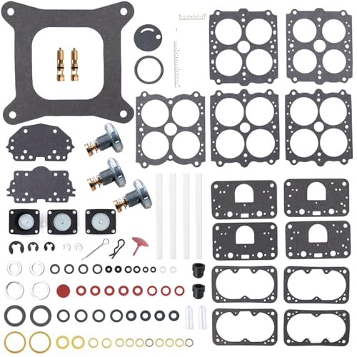 Carburetor Rebuild Kit Compatible with Holley Carburetor Renew Kits 37-485 For 4 BarrelL,Gasoline,Double Pump,Mpdel 4150,600,650,700,750,800,850 CFM
