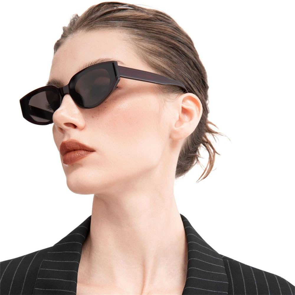 Okulary przeciwsłoneczne retro cat-eye nylonowe z polaryzacją dla kobiet, na podróże, na ulicę, na imprezę, z ochroną UV