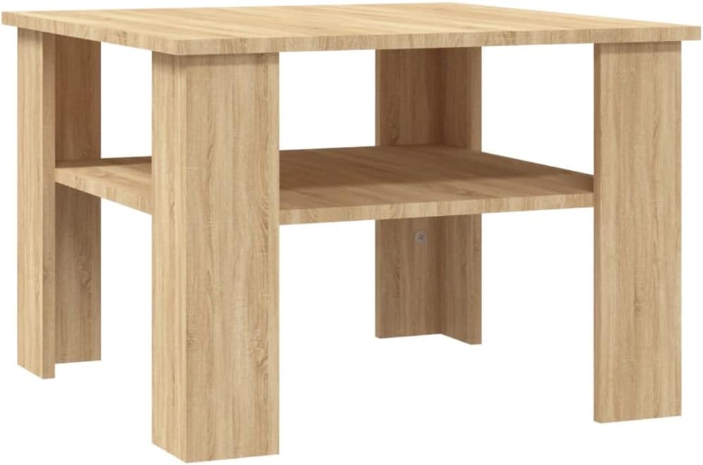 Myheimly Sonoma Oak Coffee Table 60 x 60 x 42 cm Wood Material