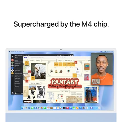 Apple 2024 iMac All-in-One Desktop Computer with M4 chip with 10-core CPU and 10-core GPU: Built for Apple Intelligence, 60.96 cm (24″) Retina... - Image 4