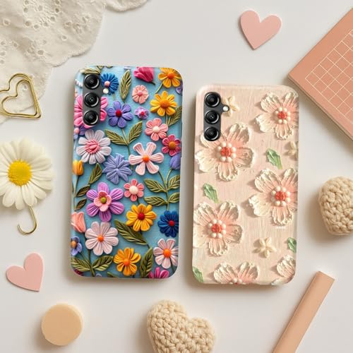 Image of COLORflow Back Cover Compatible with Samsung Galaxy A14 5G / 4G | Whisper of Petals Customized Back Cover Compatible with Samsung Galaxy A14 5G / 4G