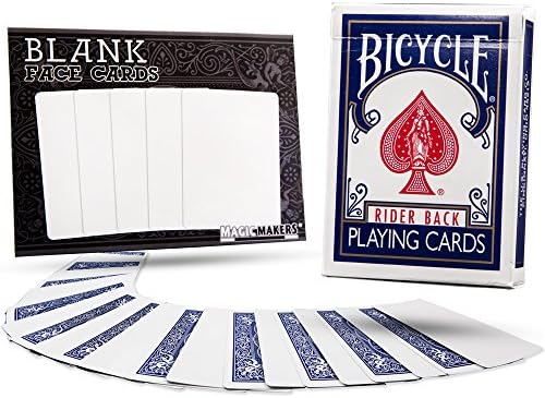 Blank Playing Cards Bicycle Deck - Blue Backs