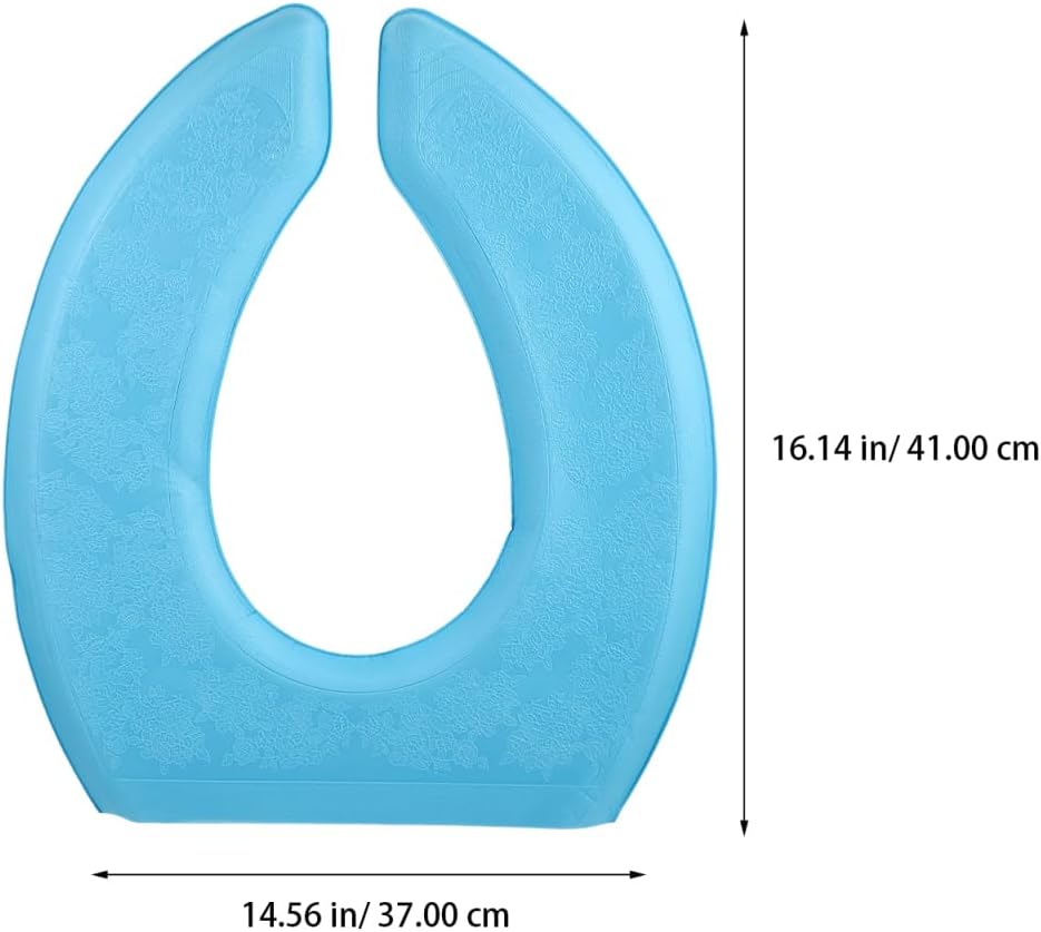 Waterproof Eva Toilet Seat Cushion U-Shape Padded Self-Adhesive Soft Toilet Seat Cover Bathroom Accessory 16.14X14.56X0.19In