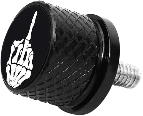 Tornillo de tornillo de asiento de guardabarros moleteado de acero inoxidable de 14 "-20 roscas compatible con Harley Sportster Touring Softail Dyna