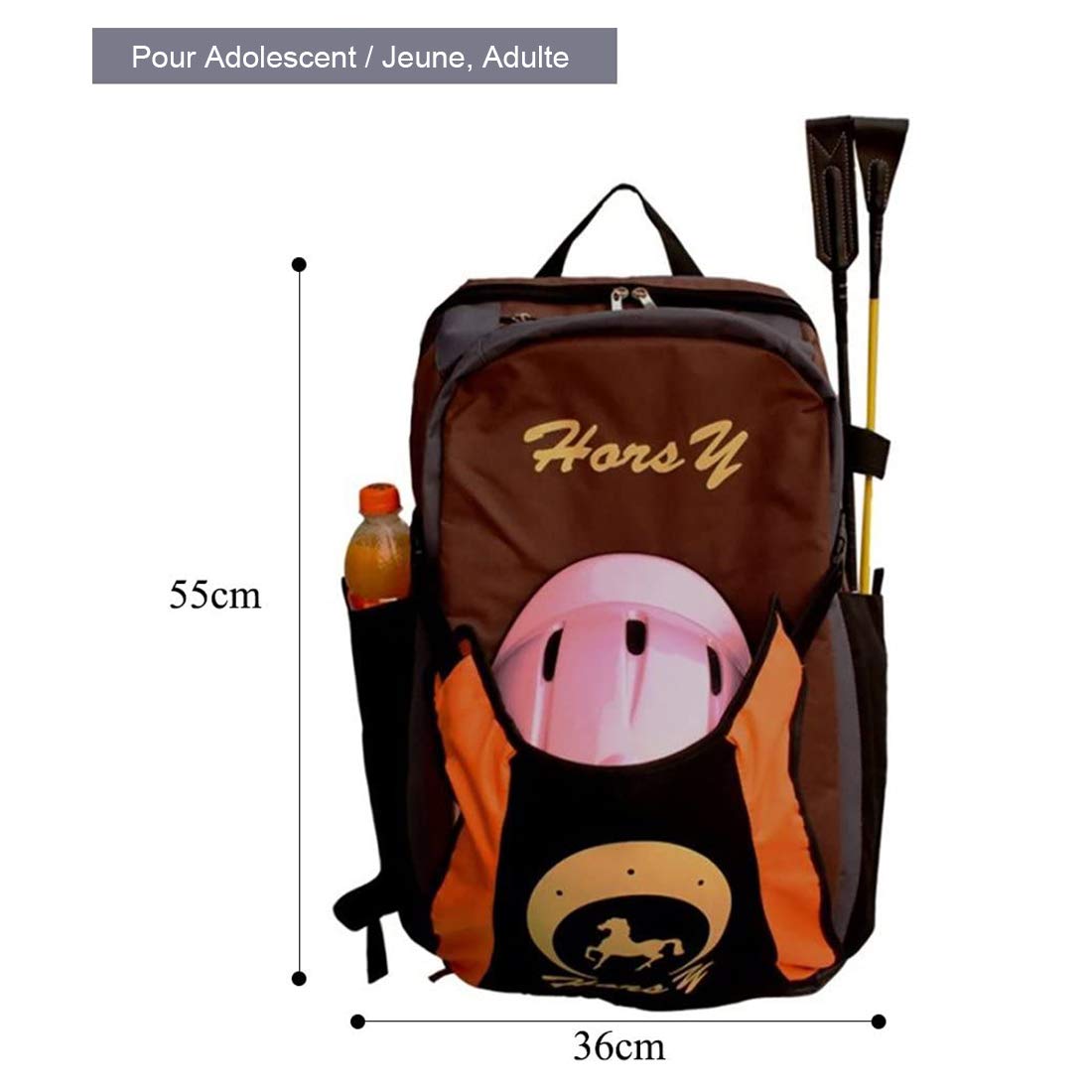 TentHome Sac Equitation Rangement Enfant Fille, Sac a Dos d'equitation pour Equipement Botte et Casque, Sac Équitation Professionnel Grande Capacité, Cadeau Equitation Fille Femme