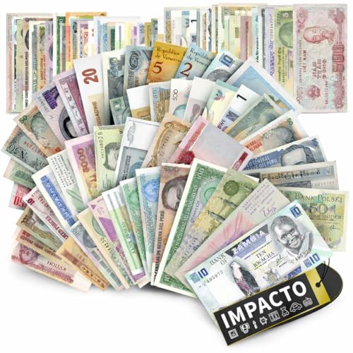 Testimonianze storiche - Assicurati una nuova selezione di banconote straniere, ciascuna dalla grande storia. Ognuna di queste banconote rappresenta la cultura e la storia di un paese diverso.