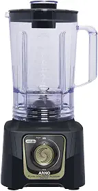 Liquidificador Arno Power Max Autolock 2200W LN82, Cinza Chumbo, com 6 Lâminas Powelix Pro, Tecnologia Anti Vazamento, Comfort Control e Limpeza Fácil, 220V