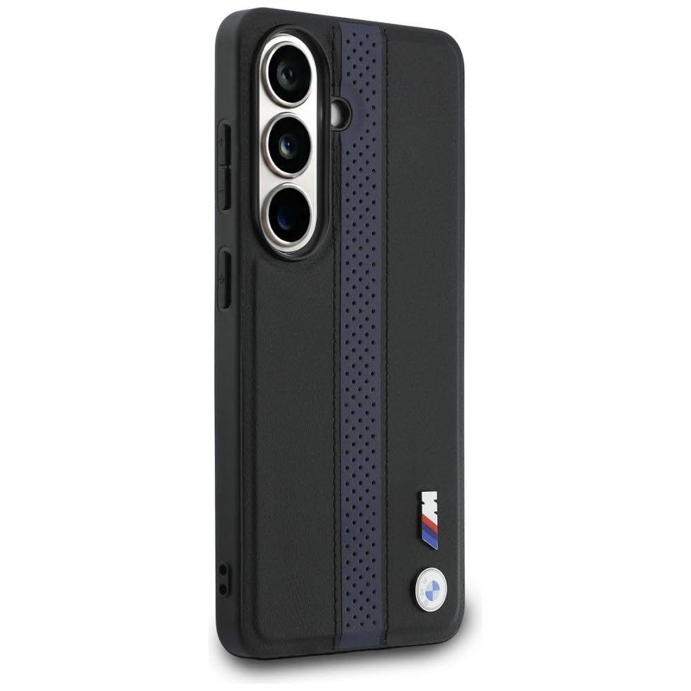 CG MOBILE BMW perforowane paski logo kompatybilne z MagSafe etui do iPhone Samsung Galaxy S26 (niebieskie)