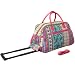 World Traveler 21 Inch Rolling Duffel Bag, Bohemian, One Size