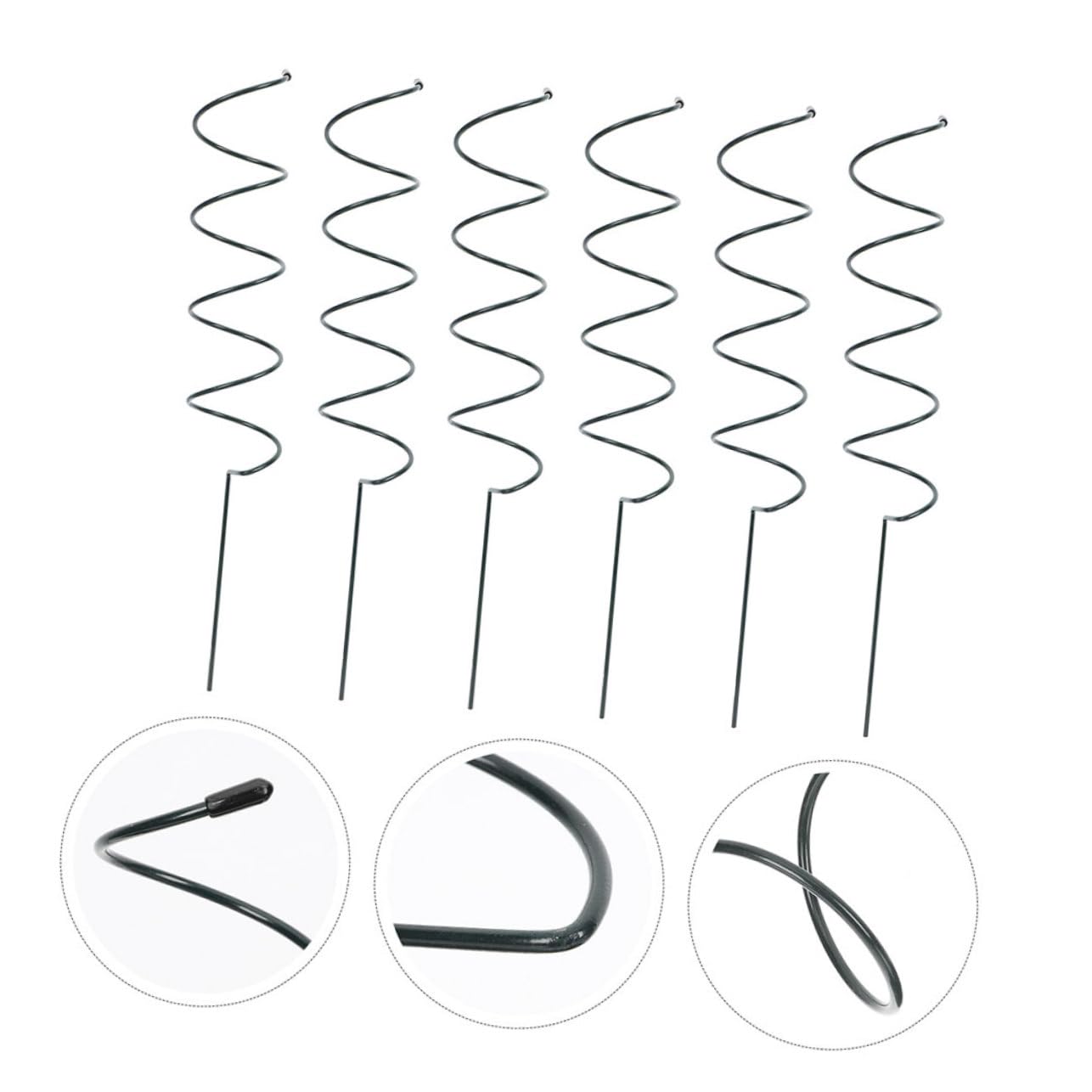 TOYANDONA 8pièces Tuteurs De Spirale pour Plantes De Jardin Supports De Tige De Plante Cadre De Support De Fleur pour Grimpantes