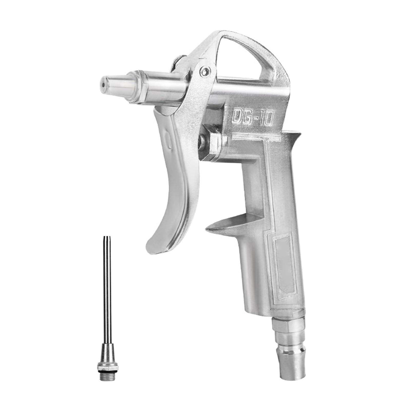 JzcsdkSIL Upgraded Air Blower with Extended Nozzle Professional Air Blowing Tool Clean Your Car Engine with Ease Simple Tool Pneumatic Blow Air Tool, Metal short 230mm