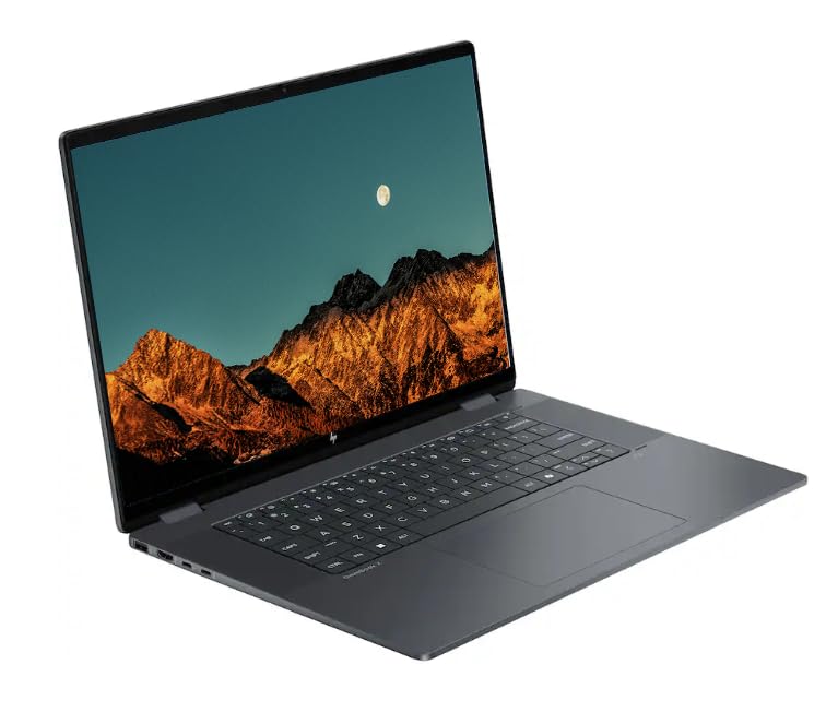 Image of HP OmniBook X Flip 2-in-1 Laptop (Next Gen Envy x360), 16 inch FHD+ Touchscreen AI Business Laptop, 16GB DDR5 RAM 1TB SSD, Intel Core Ultra 7 256V, Windows 11 Pro, Backlit KB, PLUSERA Earphones, Gray