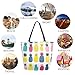 Daily Canvas Extra Large Shoulder Tote Bag,Abstract Fashion Colors Pineapples Durable Weekender Top Handle Zipper Bag for Gym Picnic Yoga Beach Travel Kitchen Market Grocery Shopping