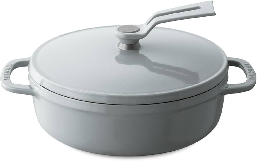 VERMICULAR 鋳鉄ホーロー鍋 18cm Amazon.co.jp: バーミキュラ 鋳物ホーロー鍋 18cm ［浅型］ オイスター