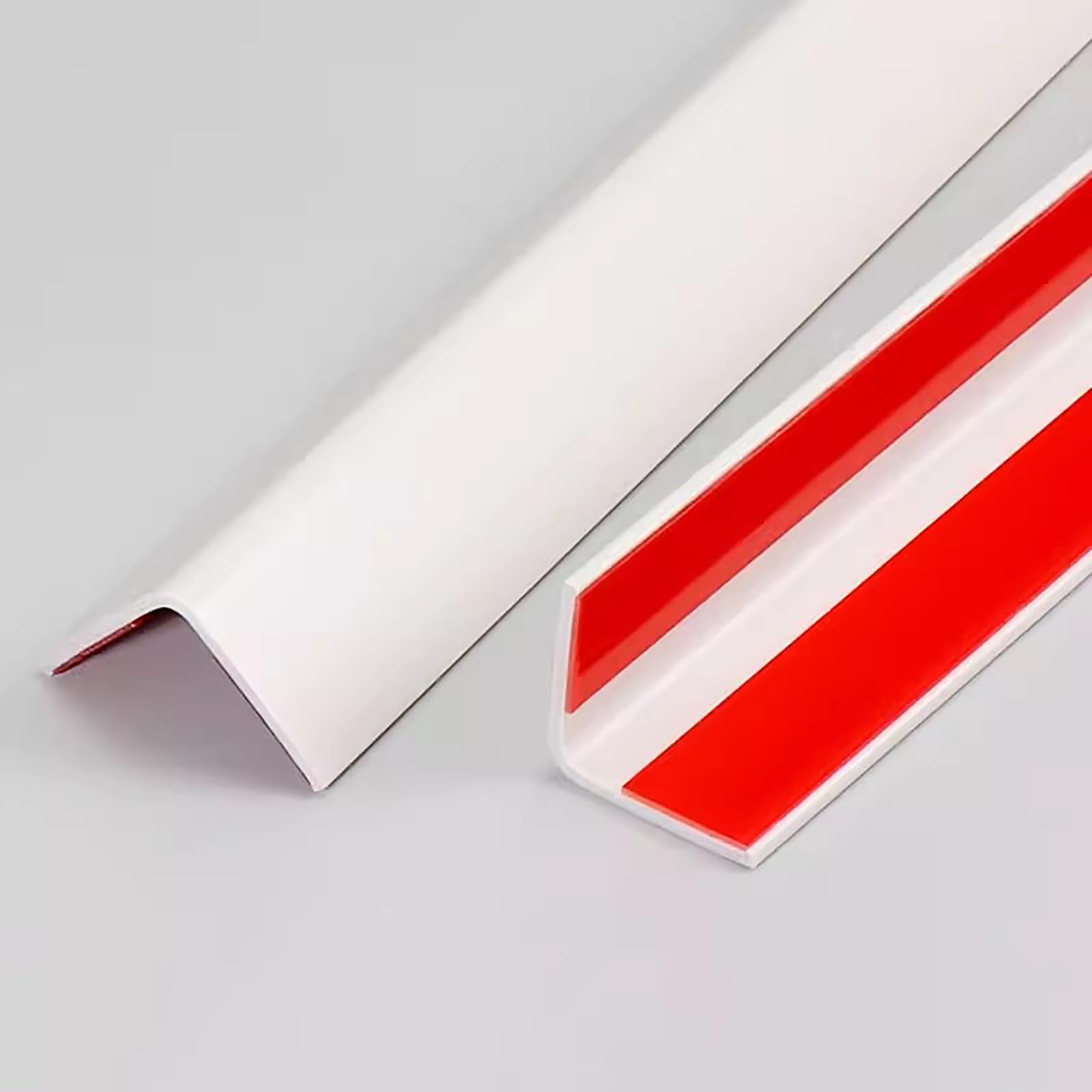 HDYZJQ PVC Corner Guards Drywall Corner Guards Wall Protectors, Door Edge Protection, Corner Guards for Furniture, Self-Adhesive Table Protectors, Easy to Install(2PCS-White2,L130cm/51.1in)