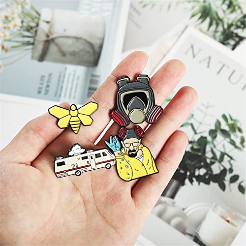 Image of Enamel Pin Set Creative Lovely Brooch Pins Enamel Lapel Pin Lettering Pins Lapel Badge
